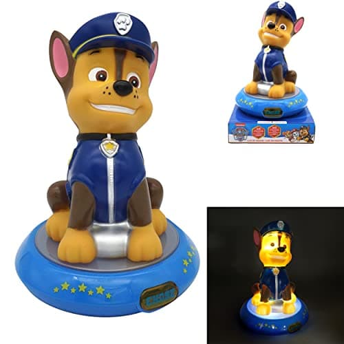 Image of SRV Hub Paw Patrol 3D LED Night Light for Kids – Battery Operated Table Lamp for Boys Girls Bedroom, 21cm Bedside Light for Children's Room, Soft & Safe Desk Lamp, Gift for Age 3+