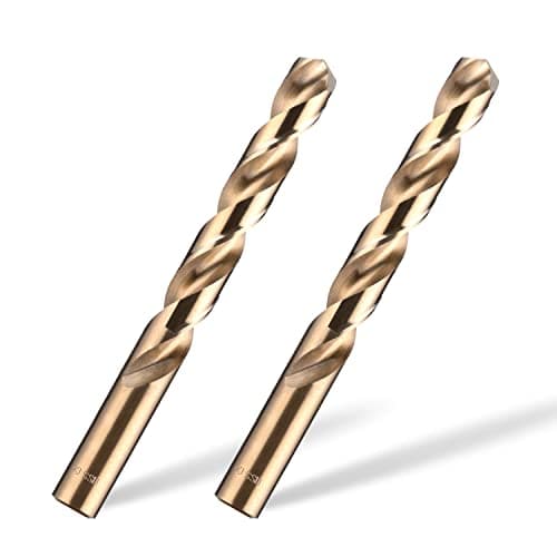 Image of amoolo 12mm 2pcs Cobalt Drill Bit, M35 HSS Metric Cobalt Drill Bit Set for Hard Metal, Stainless Steel, Cast Iron