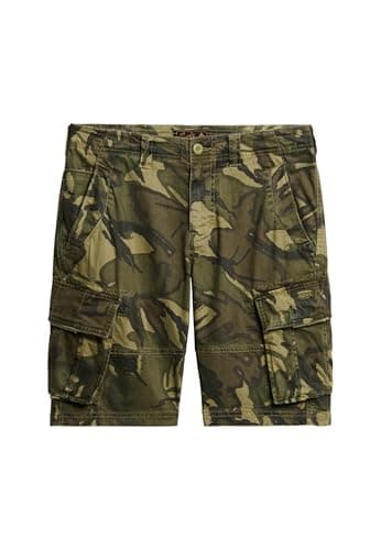Image of Superdry Mens Core Cargo Shorts (UK, Waist, 34, Regular, Regular, Outline Camo)