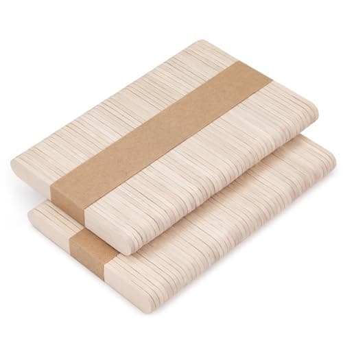 Image of OWLKELA 100PCS Mini 2.5inch Lolly Sticks, Wooden Lollipop Sticks, Craft Stick for Home and School, Popsicle Stick for Arts and Handwork, Classroom Art Supplies