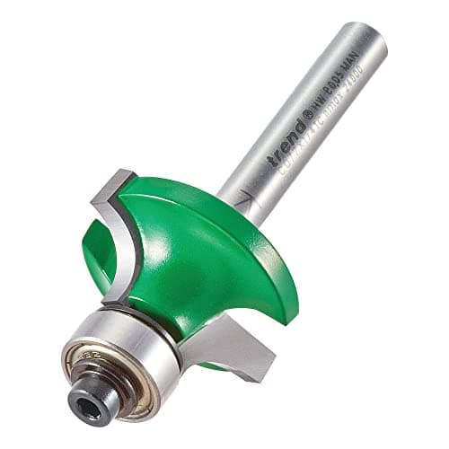 Image of Trend CraftPro Bearing Guided Round Over Router Cutter, 1/4 Inch Shank, 7.9mm Radius, 12.7mm Cut Length, Includes Multiple Bearings, Tungsten Carbide Tipped, C077X1/4TC