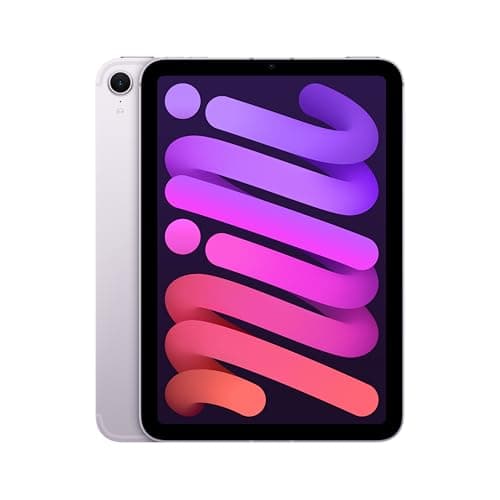 Image of Apple iPad mini (A17 Pro): Apple Intelligence, 8.3-inch Liquid Retina Display, 128GB, Wi-Fi 6E + 5G Cellular, 12MP Front/12MP Back Camera, Touch ID, All-Day Battery Life — Purple
