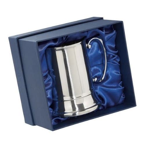 Image of Stainless Steel 1 Pint Tankard in Presentation Box - Knight Brand