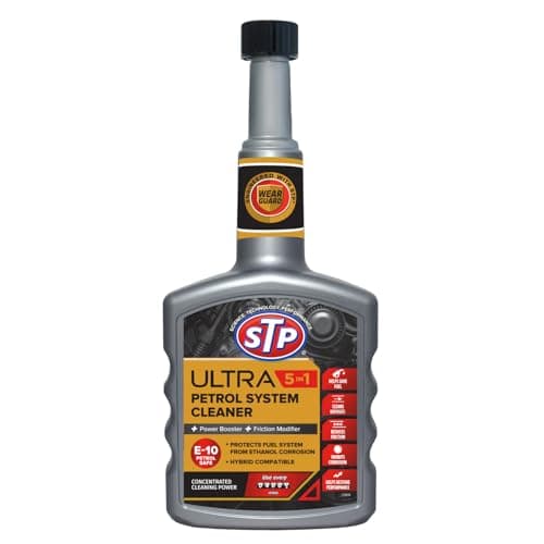 Image of STP Ultra 5 in 1 Petrol System Cleaner 400ml, Restores Power and Protects your Engine, Enhances Fuel Economy, Mechanical Car Cleaning Products, Concentrated Cleaning Formula, Made in the UK