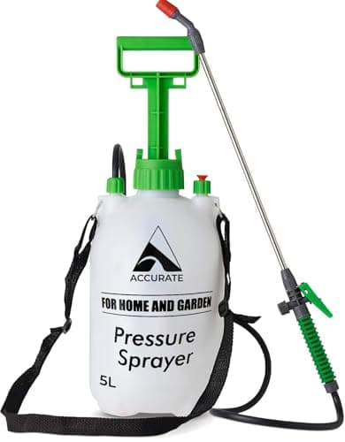 Image of Accurate 5 Litre Garden Pressure Sprayer, Weed Killer, Water Pump Sprayer Ideal for Spraying water, Fertiliser, Detergent and Preservatives