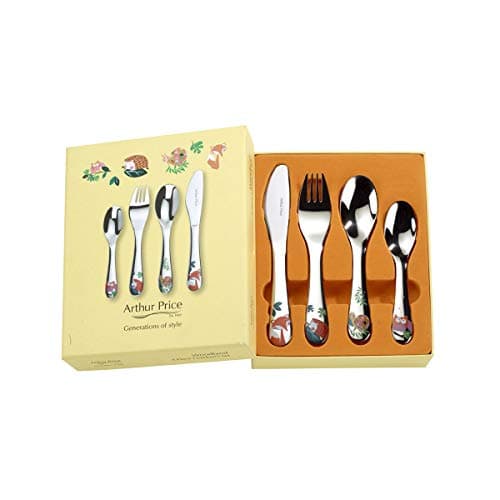 Image of Arthur Price XPCH1018 4 Piece Child's Cutlery Set, Stainless Steel, Silver