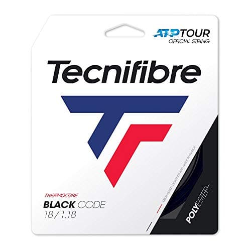 Image of Tecnifibre Blackcode Tennis String 1.18mm Black - 12m Set
