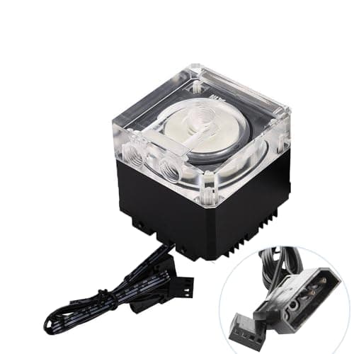 Image of Water Cooling PWM Pump,PC Water Cooling Integrated Mute DC 12V Water Pump,CPU Cooling Heat Exchanger Water Pump