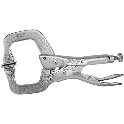 Image of Irwin Visegrip VIS4SP 100mm 4-inch Locking C-Clamp Swivel Pad