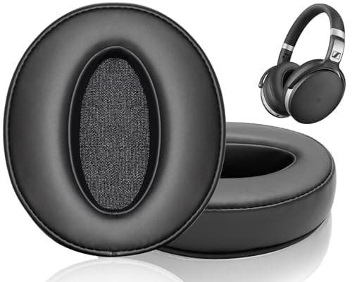 Image of Replacement Ear Pads Headphone Earpads Cushions for Sennheiser HD 4.50BT, HD 4.50BTNC, HD 4.50SE, HD 4.40BT, HD 4.30G, HD 4.20S, HD 458BT, HD 450, HD 450BT, HD 400S, HD 350BT, HD300 - HD4.50 PL, Black