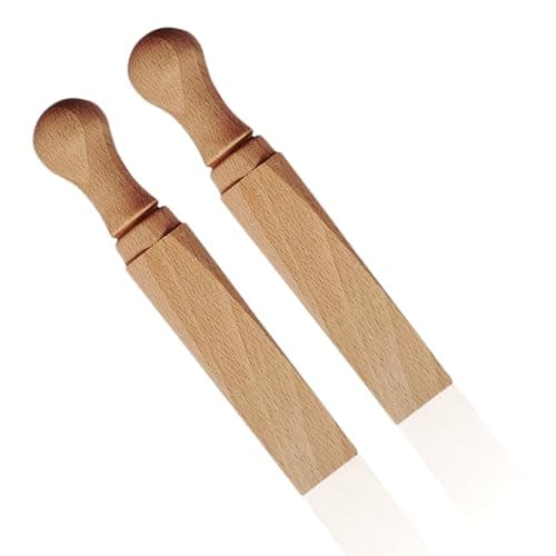 Image of Wooden Door Stop Wedge Beech Wood Door Stopper Jammer for Home, Office, Bedrooms, School, Hotels - (Pack of 2 Wooden Wedges)
