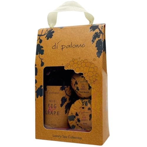 Image of Di Palomo Luxury Spa Collection Bubble Bath | Bathing Bubbles 300ml, Bath Foam Bomb Set & Luxury Soap Bar | Relaxing Gifts for Women | Birthday Gifts for Girls (Spa, Wild Fig & Grape)