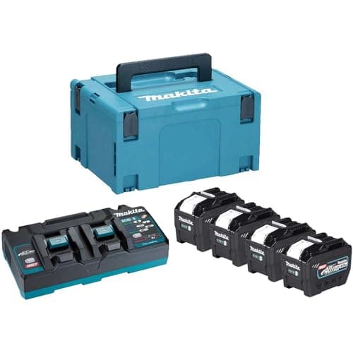 Image of Makita 1910B1-4 40v Max XGT Cordless 4 Battery 8ah and Charger Kit