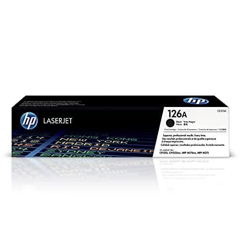 Image of HP CE310A 126A Original LaserJet Toner Cartridge, Black, Single Pack