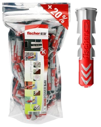 Image of fischer 535980 DuoPower Big Pack - 8 x 40mm (Pack of 120)