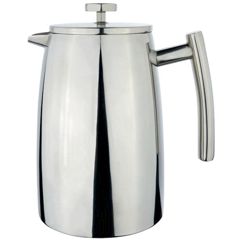 Image of Café Stal Belmont 12 Cup Double Walled Cafetiere Coffee Maker, Mirror Finish, 1.5 Litr,HFD-12