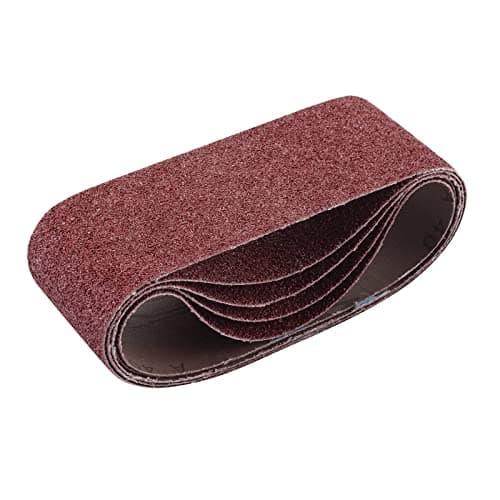 Image of Draper 09233 Cloth Sanding Belt, 75 x 457mm, 40 Grit (Pack of 5), Red
