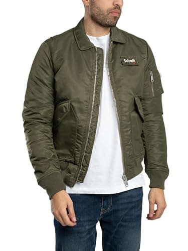 Image of Schott NYC Unisex Bombers, Army Khaki, XXL