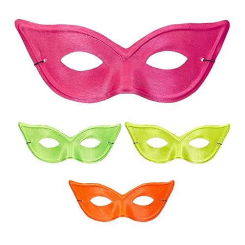 Image of Widmann CAT EYE NEON EYEMASK 4 colors assisted for Fancy dress Accessory