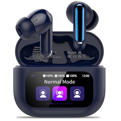 Image of 2026 Wireless Earbuds, Bluetooth 5.4 Headphones In Ear with Multifunctional Touch Screen, 48H HiFi Stereo Ear Buds with ANC/ENC Noise Cancelling/Transparency Mode, 5 EQ Modes, IPX7 Earphones for Sport