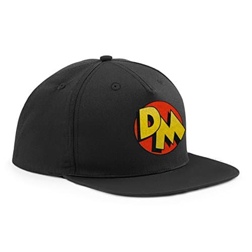 Image of Danger Mouse® Embroidered DM Icon Rapper Cap (Black, Kids)