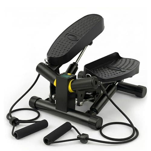 Image of Niceday Twist Steppers for Exercise Workout, Mini Stepper with Resistance Bands, Stepper Machine for Home, Step Machine Exerciser with LCD Monitor, Space Saving, Non-Slip Pedal, Full Body Training