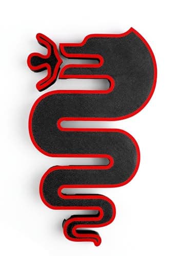 Image of Grille Logo Accessories for Alfa Romeo Giulietta, Snake Design Tuning Giulietta Restyling 2016 (Black)