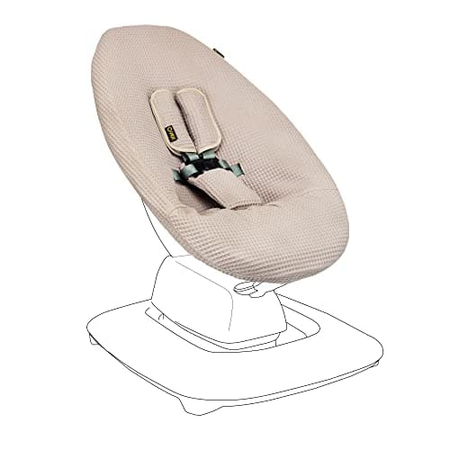 Image of Ukje Protective Swing Cover for 4moms MamaRoo 5, Multi-Motion Baby Rocker Cover, Easy to Install and Wash, Handmade in Europe (Taupe)