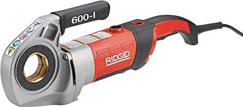 Image of RIDGID 44878 Model 600-I Power Drive with 1/2-1 1/4 inch BSPT 11R Die Heads, Case and Support Arm