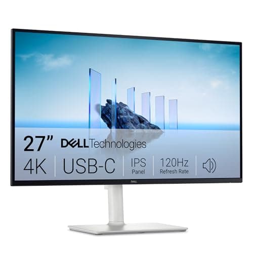 Image of Dell 27 Plus USB-C Monitor - S2725QC, 4K UHD (3840x2160), 120Hz, IPS, 4ms, AMD FreeSync Premium, 99% sRGB, Height Adjust, Built-in Speakers, 2 USB-C, 2 HDMI, 2 USB, 3 Year Warranty
