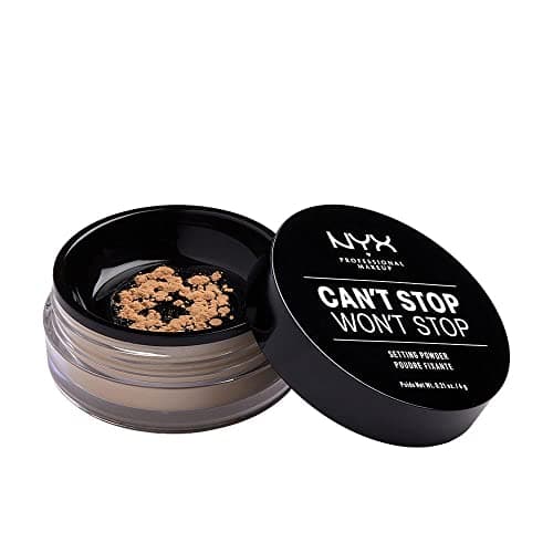 Image of NYX Professional Makeup Can't Stop Won't Stop Setting Powder, Loose Format, Matte Finish, Oil Absorbing, Vegan Formula, Shade: Medium