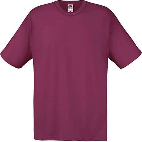 Image of Fruit of the Loom Men's Original T. T-Shirt, Burgundy, XX-Large