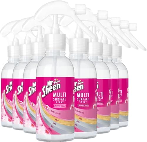 Image of Mr Sheen Aerosol Free Spray - 237ml - Cherry Blossom Mist - Pack of 8