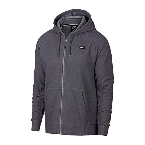 Image of NIKE Men's Sportswear Optic Full-zip Hoodie, Dark Grey, M UK