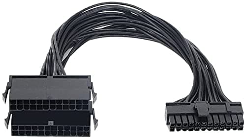 Image of Hsthe Sea 24Pin PSU Extension Cable,Motherboard ATX PSU 24 Pin (20+4) Male to Female Extension Cable-1Ft(30cm)