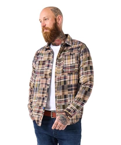Image of Joe Browns Men's Check Long Sleeve Shirt, Purple, XL