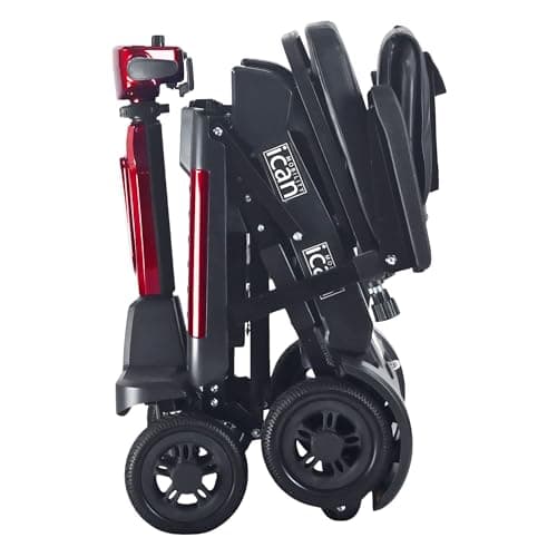 Image of iCan EasyFold X-11 Manual Folding Mobility Scooter – Lightweight 21Kg with Battery, Compact, Manual Folding, Long Range, LED Display – Portable Mobility Scooter for Seniors, Class 2, UK Regulated.