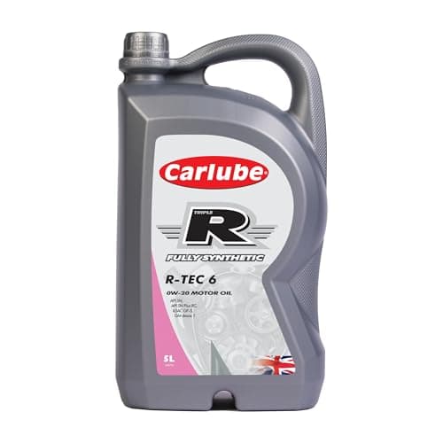 Image of Carlube Triple R 0W-20 API SP with RC, ILSAC GF-6A, GM Dexos 1 Fully Synthetic Engine Oil R-TEC 6 5L