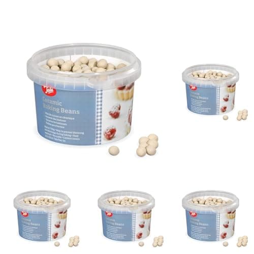 Image of Tala Ceramic Baking Beans - Reusable Heat Resistant Blind Weights - Oven Beads for Pies, Tarts, and Pastry Crusts - Baking Accessories - Approx. 700g (Pack of 5)