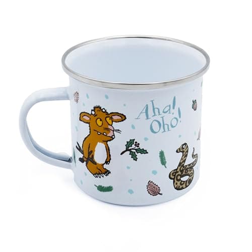 Image of Robert Frederick The Gruffalo’s Child Enamel Mug, White