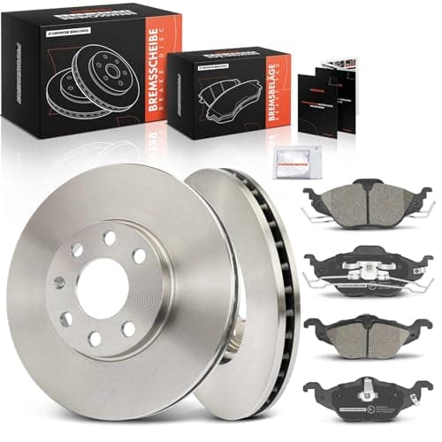 Image of Frankberg Brake Kit incl. 2x Brake Disc + 4x Brake Pad Front Compatible with Astra G CC T98 Astra G Caravan T98 Astra G Saloon Cabriolet Replace# 9117677