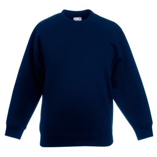 Image of Fruit of the Loom Children's Set-In Sleeve Sweatshirt 2-Pack, Deep Navy, Size 12-13