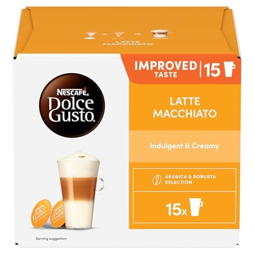 Image of NESCAFÉ Dolce Gusto Latte Macchiato Coffee Pods (Pack of 3, Total 90 Capsules)
