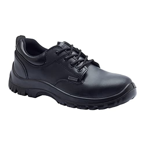 Image of Blackrock S3 SRC Ultimate Safety Shoes, Water Resistant Safety Shoes, Mens Womens Black Steel Toe Cap Shoes, Wide Fit, Lightweight Leather Safety Footwear, Slip Resistant Security Shoes