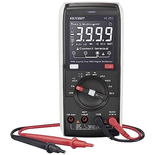 Image of VOLTCRAFT VC252 Digital Handheld Multimeter CAT III 600V Display (Numbers): 4000