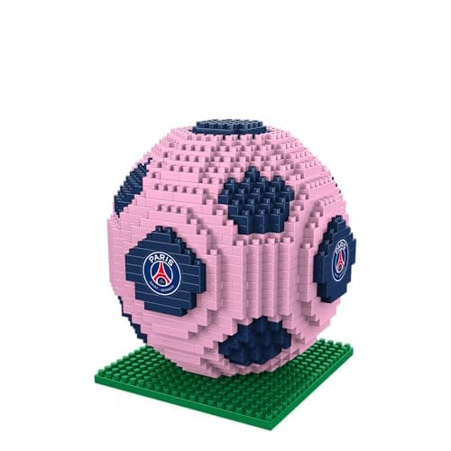 Image of FOCO Officially Licensed Paris Saint-Germain FC BRXLZ 3D Bricks Football Construction Toy Model In Alternate Team Colour