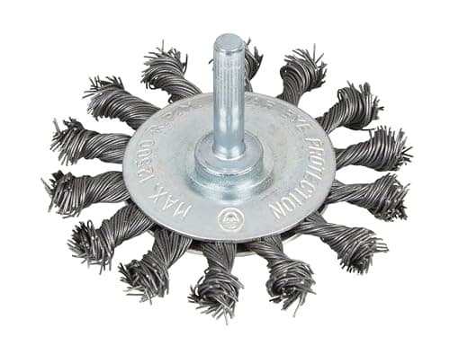 Image of Blue Spot Flat Twist Knot Wire Wheel 75mm, Ideal for removal of dirt, paint, rust, scale and more