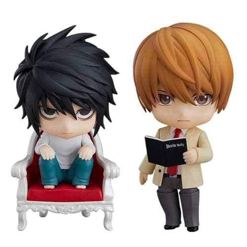 Image of Tongyundacheng Death Note Figurines 10cm L Lawliet/Yagami Light Character Figure Anime PVC Action Figure Model Desktop Ornaments Collectible