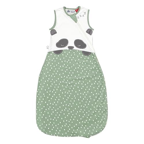 Image of Tommee Tippee Baby Sleep Bag, 6-18m, 1.0 Tog for 20-24°C, Sleeping Pip, Hip-Healthy Design, Soft Cotton-Rich Fabric, Open Arm Sleeping Bag, Bottom to Top Zip