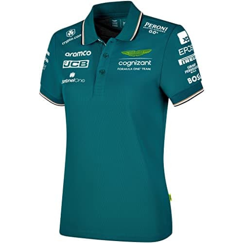 Image of Aston Martin Official F1 Team Womens Green Polo Shirt